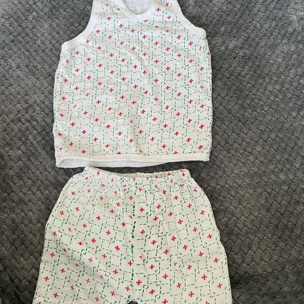 Organic cotton Kids Pajama Set 6-9 months summer sets bundle